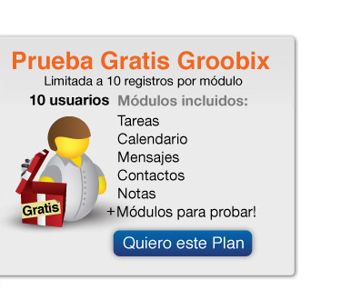 Prueba Groobix Gratis - 10 usuarios